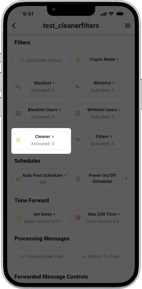 telegram auto forward cleaner and filters
