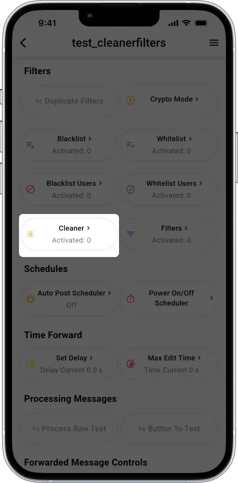 telegram auto forward cleaner and filters
