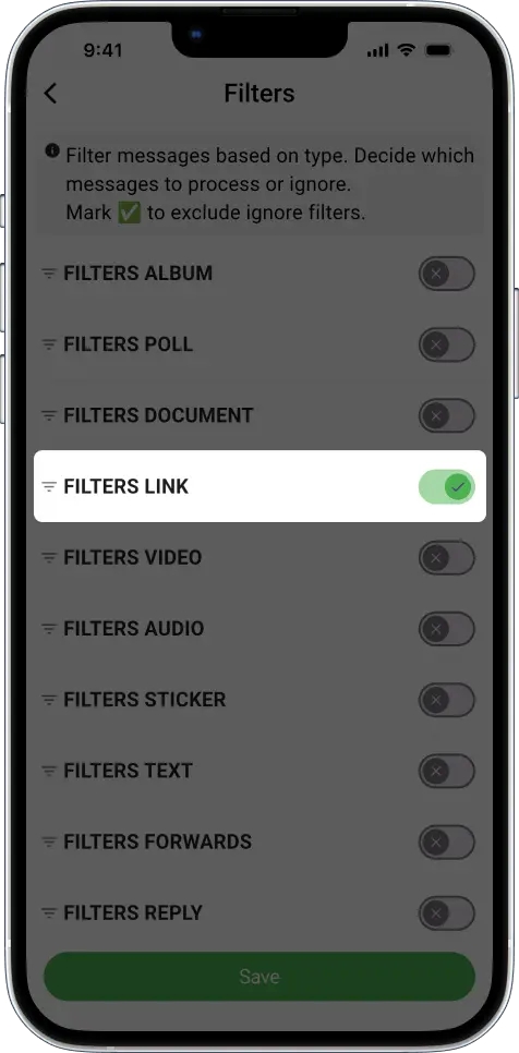 FILTERS LINK