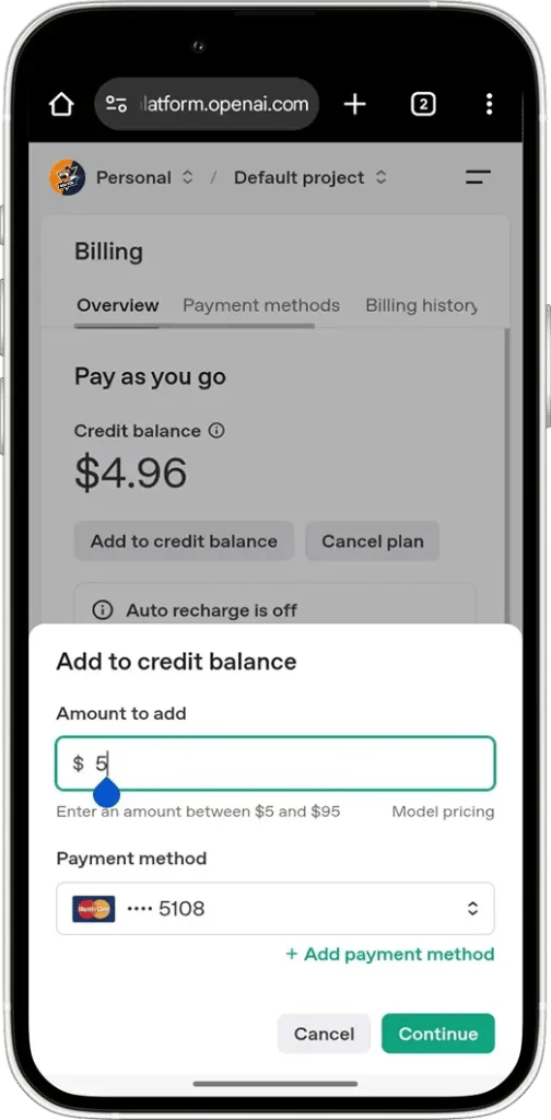 Add Billing Information