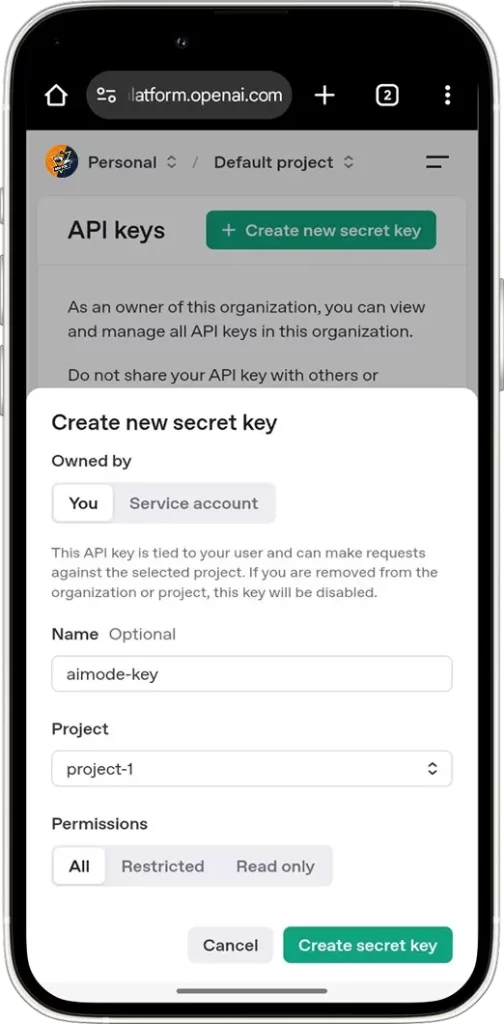 Required for API Key Use