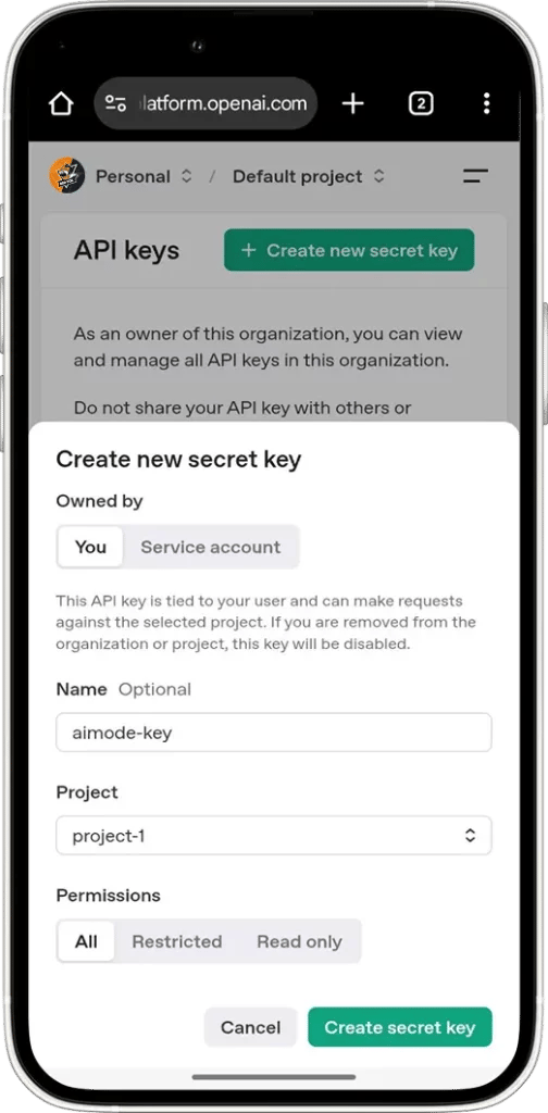 Required for API Key Use